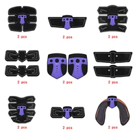 2pc replacement part muscle stimulator ems figure slimming machine abdominal muscle tens exercise slim belt rechargeable blue