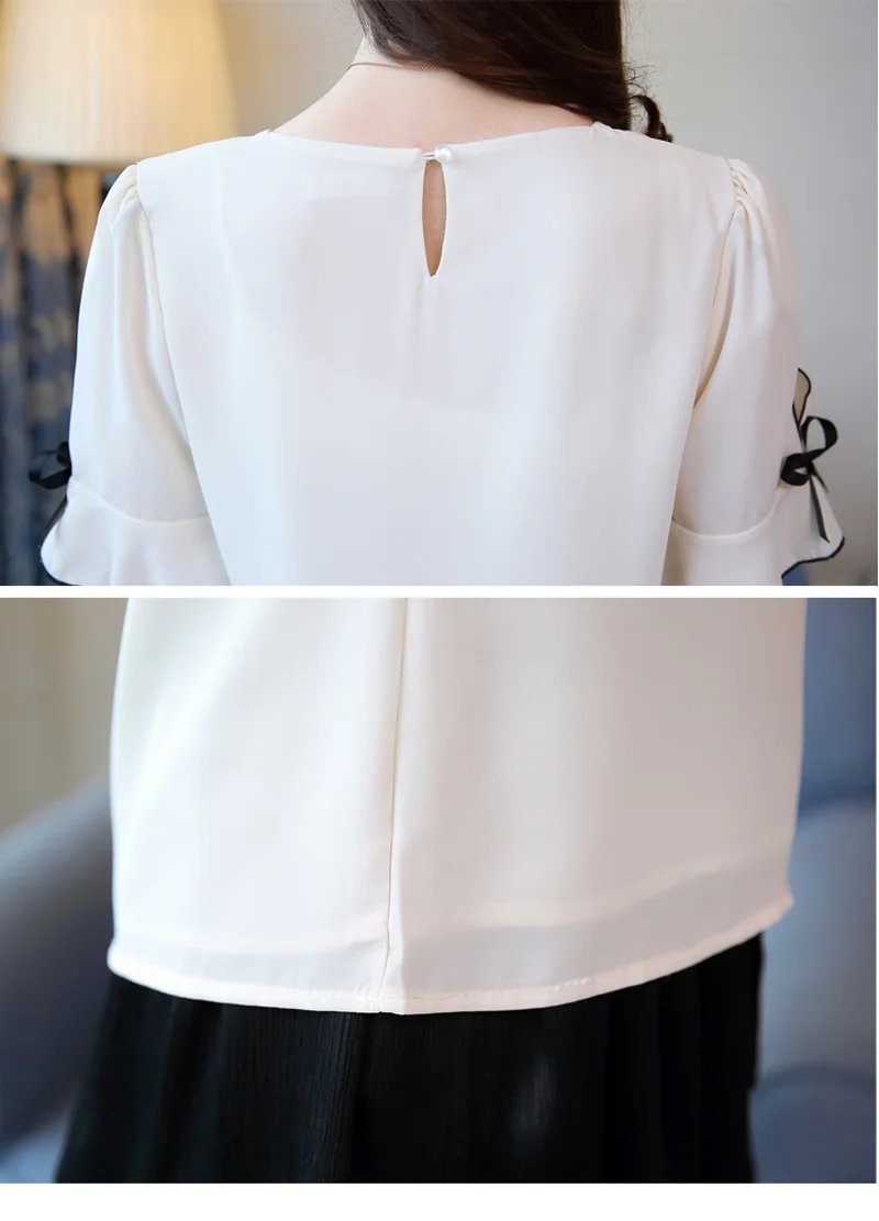 Blusas mujer de moda 2019 Женские топы и блузки офисные женские короткие однотонные