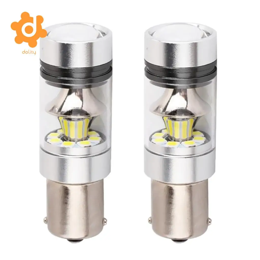 Baoblaze 2 Pieces Car 1156 BA15S 100W LED Lights Turn Signal Reverse Bulb 6000K White | Автомобили и мотоциклы
