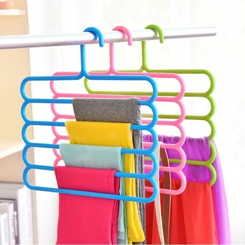 New Storage Holders Racks Non-slip Multi-layer Pants Rack Multi-function Wardrobe 5 Layer Hanging Silk Scarf Tie Organizer | Дом и сад