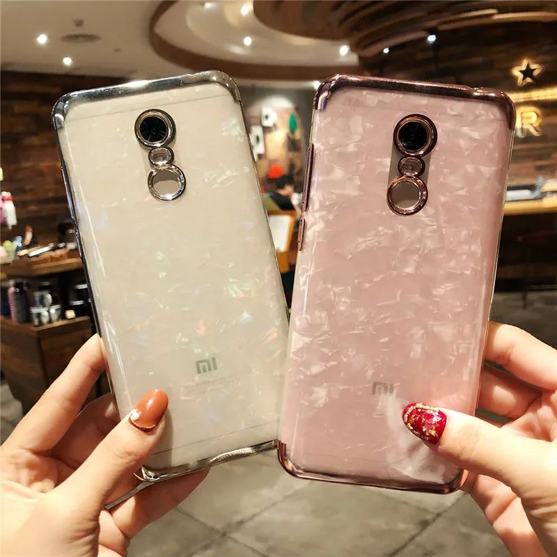 Мраморный Блестящий силиконовый чехол из ТПУ для XiaoMi RedMi 5 Plus блестящий 6 Pro S2 Note 7 4X