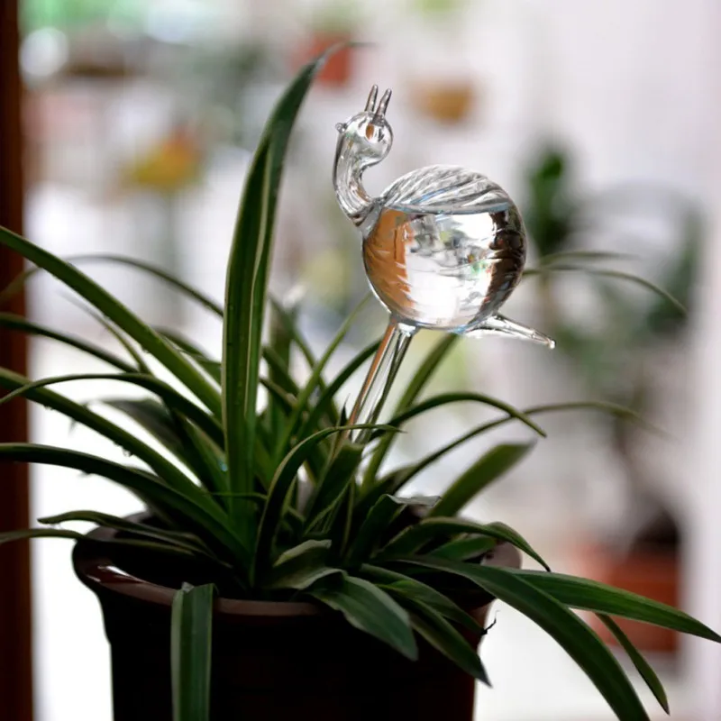 

6 Styles House/Garden Houseplant Automatic Self Watering Glass Bird Watering Cans Flowers Plant Decorative Glass Watering