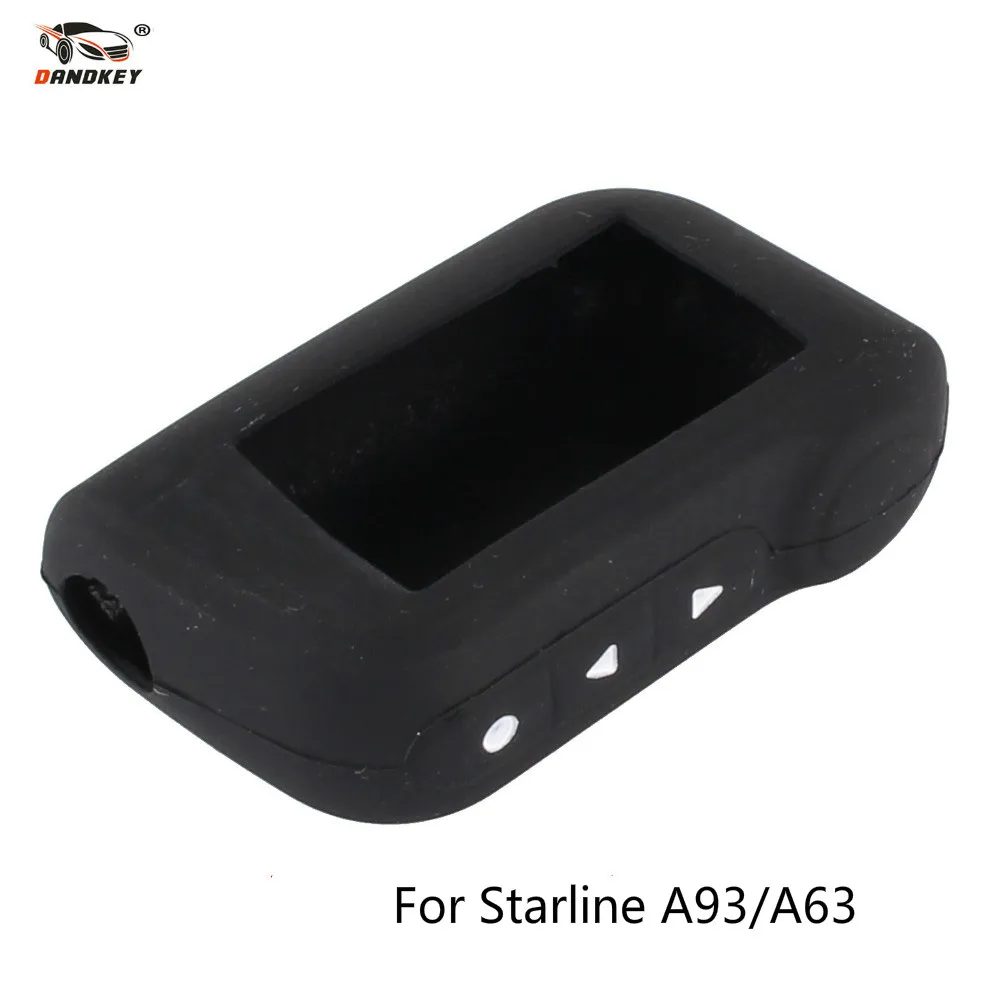 KEYYOU для Starline A93 A63 двухсторонняя Автомобильная сигнализация Пульт дистанционного управления A93 A63 ЖК-передатчик брелок силиконовый чехол для ключей