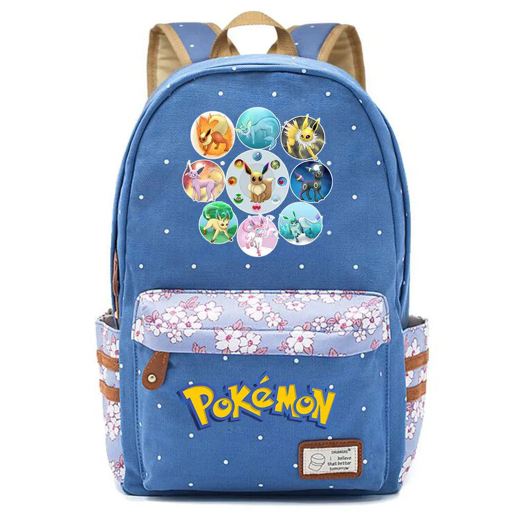 Evee Evoli сумка рюкзак цветок точка сумка с цветочным узором школьная Подростковая Студенческая книга путешествия ноутбук для девочек мальчиков Mochila