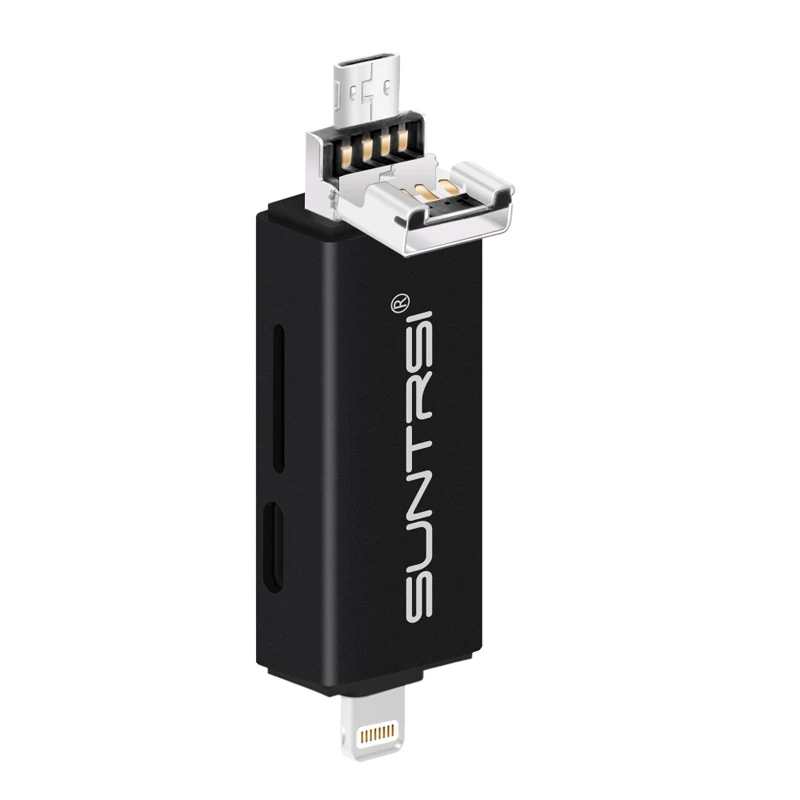 Suntrsi USB кардридер Micro SD TF OTG для смартфонов и ПК все в одном | Компьютеры офис