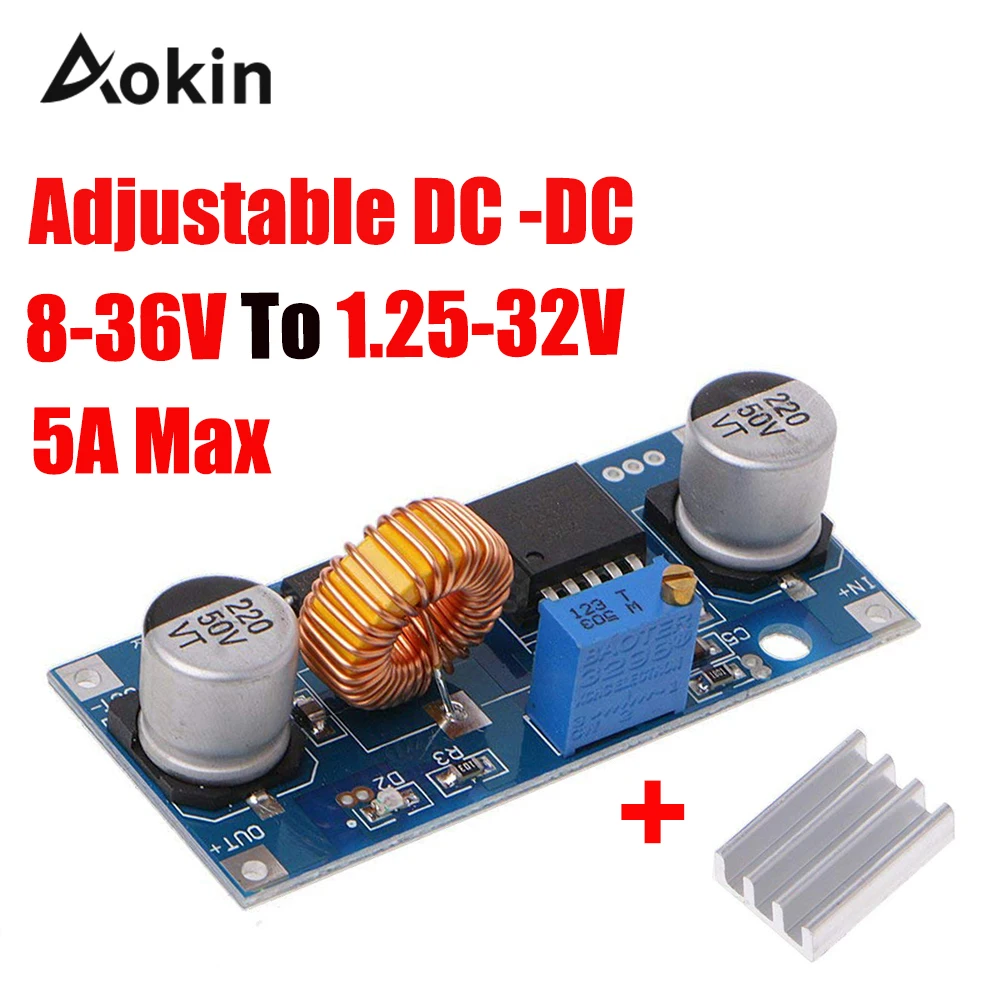 Плата зарядная понижающая для литиевых аккумуляторов Xl4015 Dc В dc светодиодный