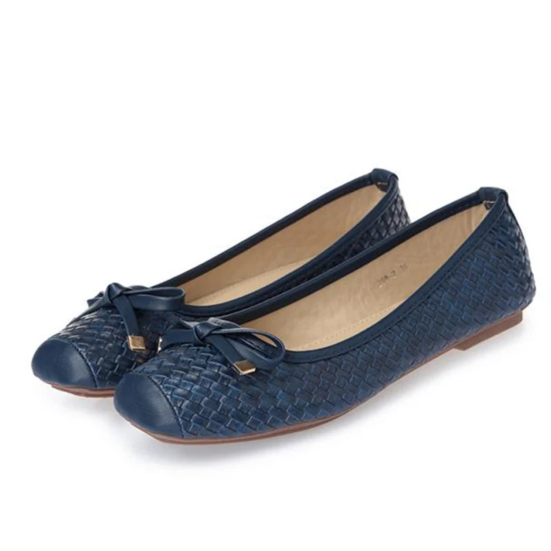 dark blue TIMETANGFashion/повседневная обувь на плоской подошве; винтажные классические женские туфли на плоской подошве с мягкой подошвой; мокасины на плоской подошве; балетки; большие размеры; E644 - Цвет: dark blue