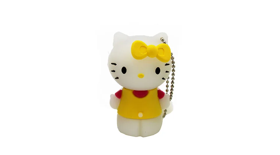 Флеш-накопитель с рисунком из мультфильма «hello kitty» на 64 ГБ, 4 ГБ, 8 ГБ, 16 ГБ, 32 ГБ, флешка USB 2,0