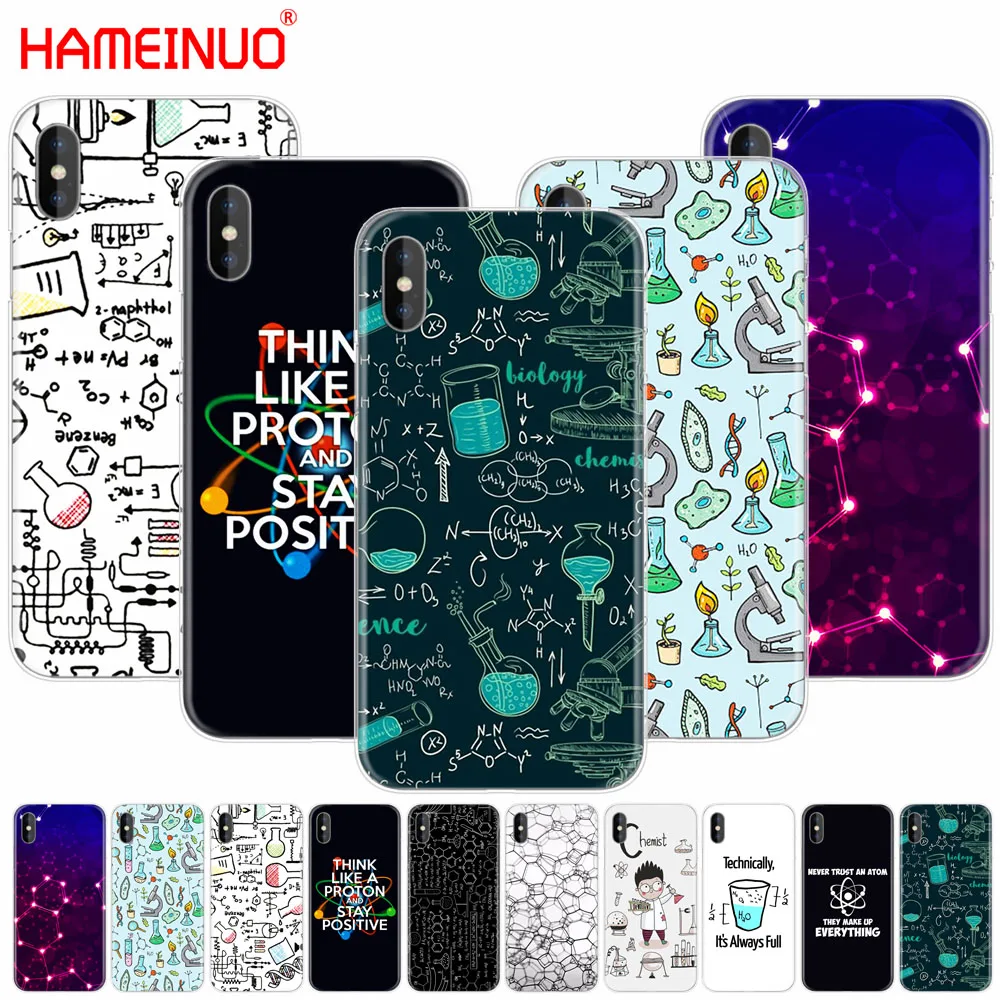 HAMEINUO Биология и химия Чехол для мобильного телефона iphone X 8 7 6 4 4s 5 5s SE 5c 6s