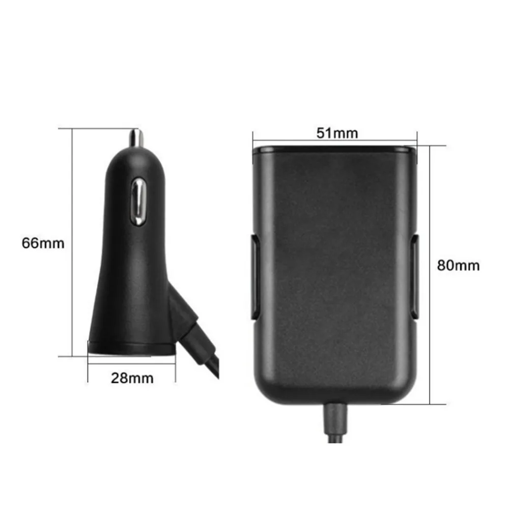 Универсальное автомобильное зарядное устройство QC3.0 с 4 usb-портами на переднее заднее сиденье адаптер прикуривателя