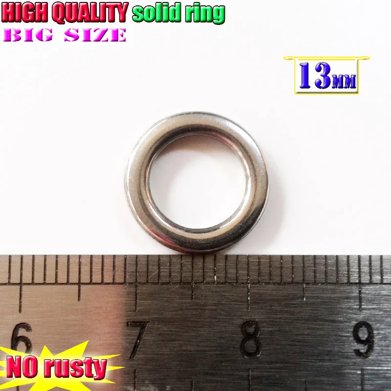 13mm 20pcs Новое большое рыболовное твердое кольцо не ржавое из нержавеющей стали высокой плотности рыболовные инструменты рыболовное кольцо 20 шт./лот - Цвет: 13mm 20pcs