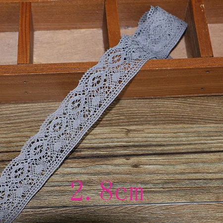 5 yards 2.8cm Новинка, 5 ярдов/много, высокое качество, белое кружево, хлопок, кружево для шитья, домашний интерьер, аксессуары для одежды, материал для рукоделия - Цвет: 5 yards 2.8cm