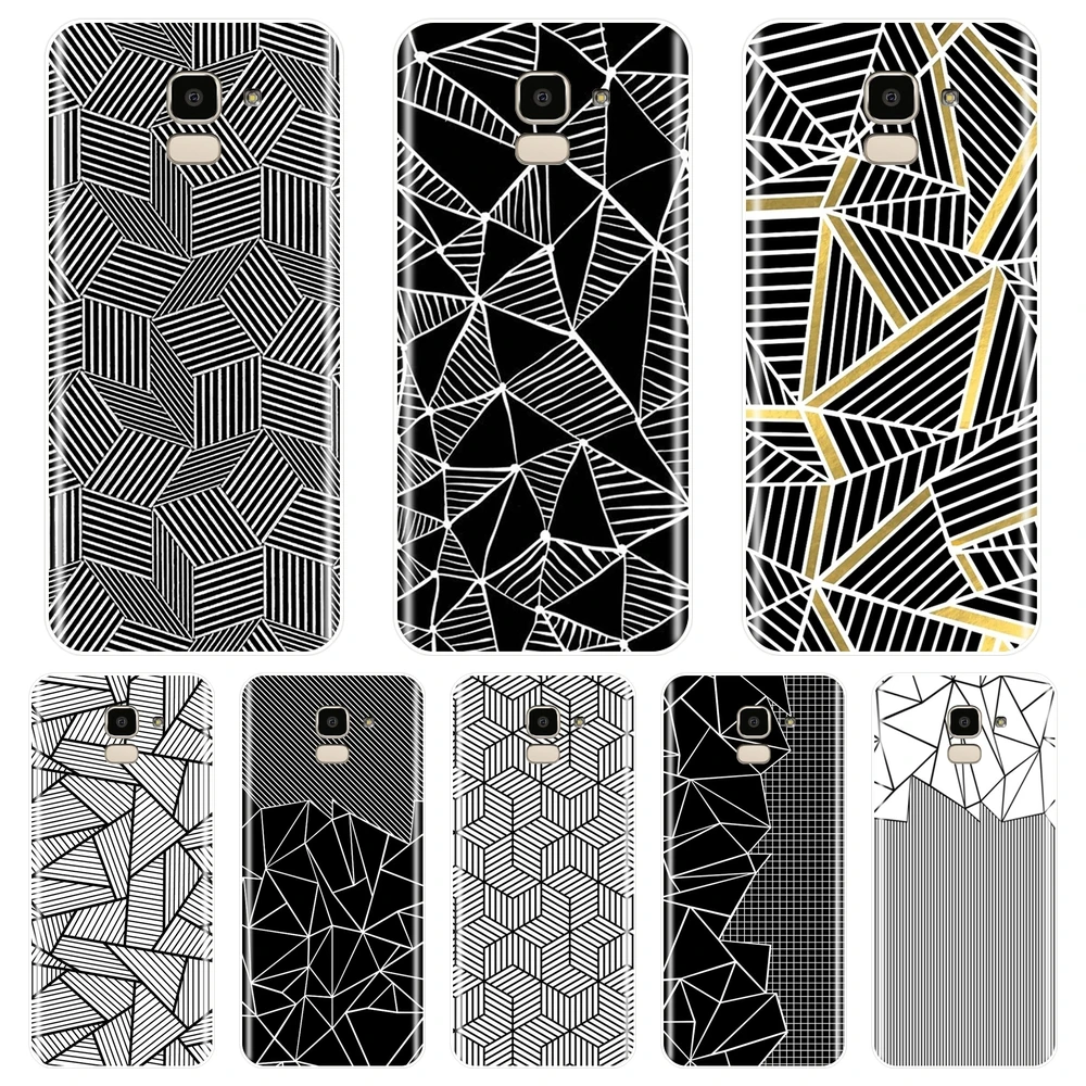 TPU силиконовый чехол для телефона Samsung Galaxy J3 J5 J7 2015 2016 2017 J2 Prime Геометрическая