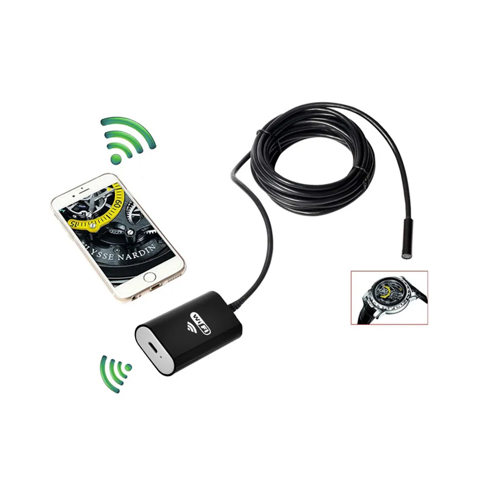 Эндоскоп WiFI передатчик коробка только для Wifi эндоскопа камера 8 мм Лен 720P USB камера Инспекционная камера змеиная трубка Android IOS