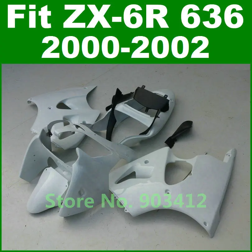 DIY для Kawasaki ZX6R обтекатель комплект 00 01 02 все белые ниндзя zx636 наборы тела 2000 2001 2002 ZX