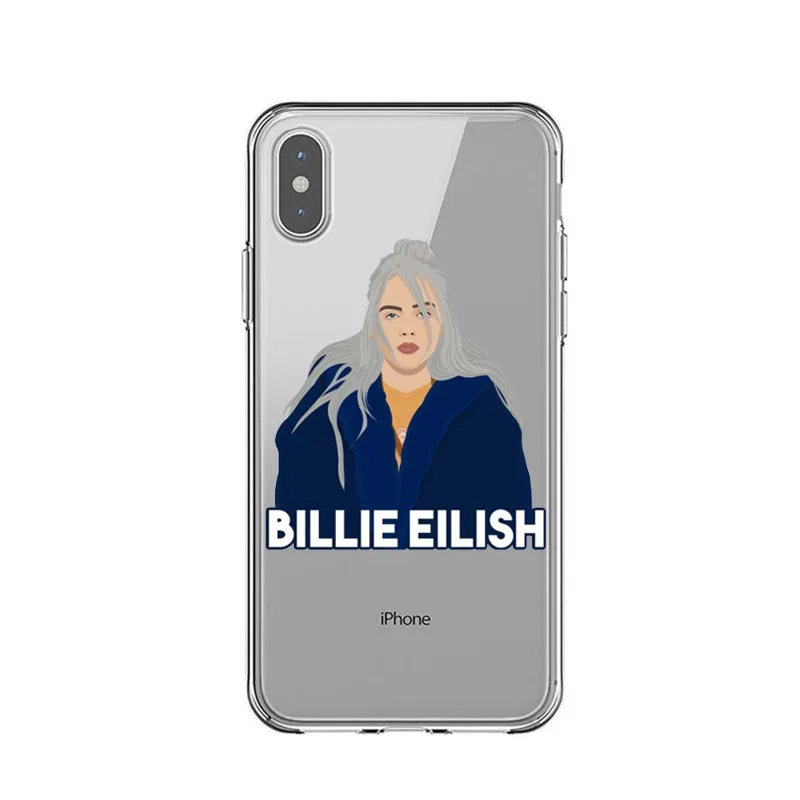 Billie eilish задняя крышка для iPhone X 7 6 S Plus 5 5S SE чехол телефона ТПУ случаях Coque 8