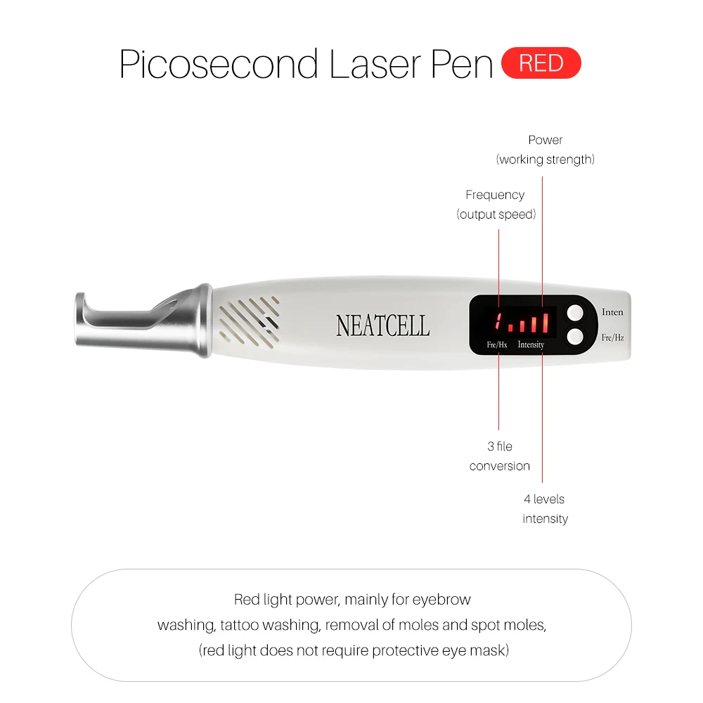 Laser Picosecond Pen Blue Light Therapy Pigment Tattoo Scar Mole Freckle Removal Dark Spot Remover Machine Picosecond Laser Pen