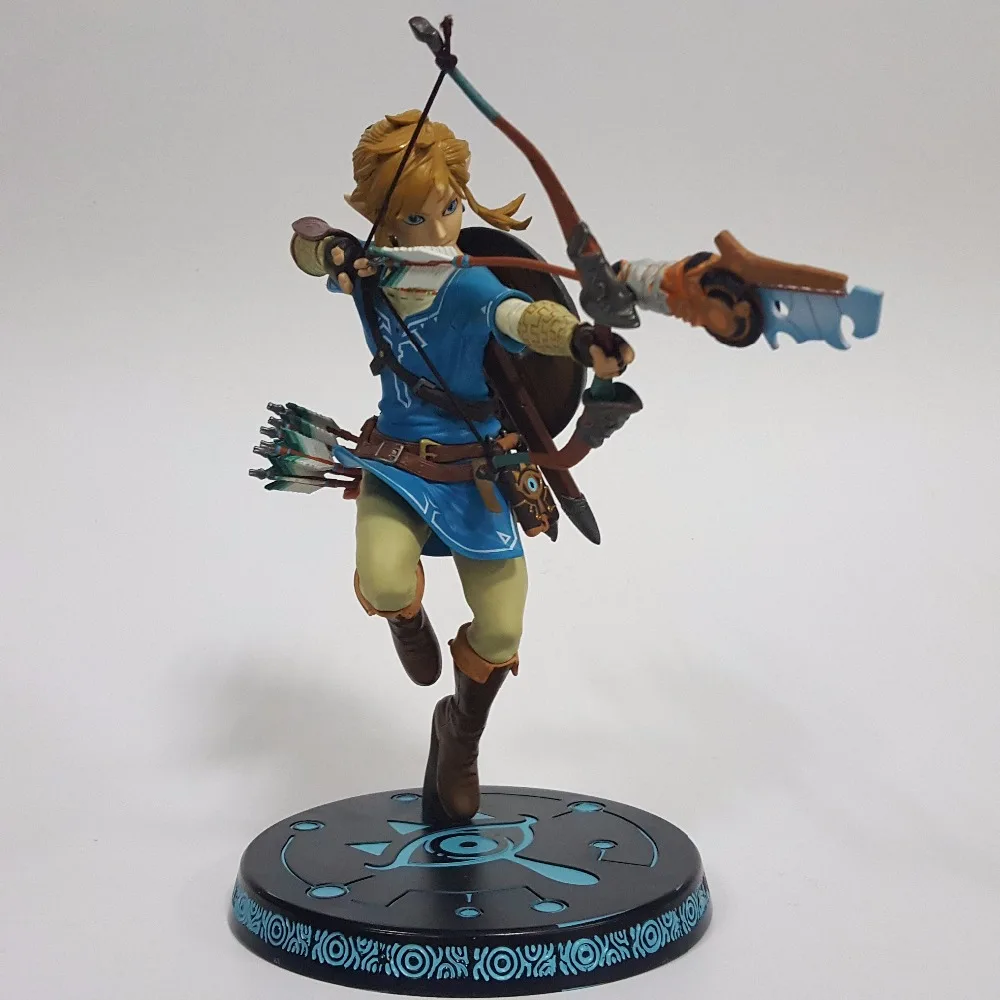 Zelda 320 мм ПВХ фигурка Аниме игра Link Дыхание Дикого Коллекционная модель