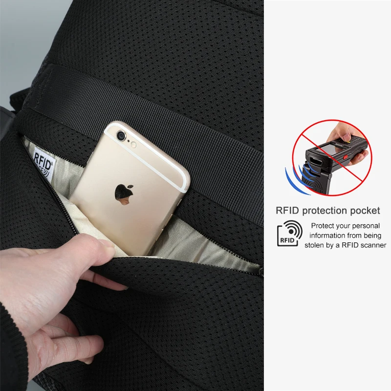Tigernu RFID 15.6 дюймовый ноутбук Рюкзак TSA Lock Анти Вор брызгозащищенный Бизнес Мужчины