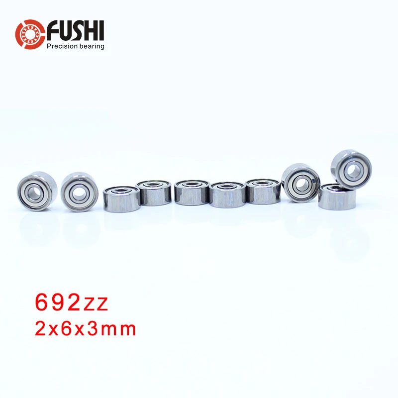 

692ZZ ABEC-1 (10PCS) 2x6x3mm Miniature Ball Bearings 619/2ZZ