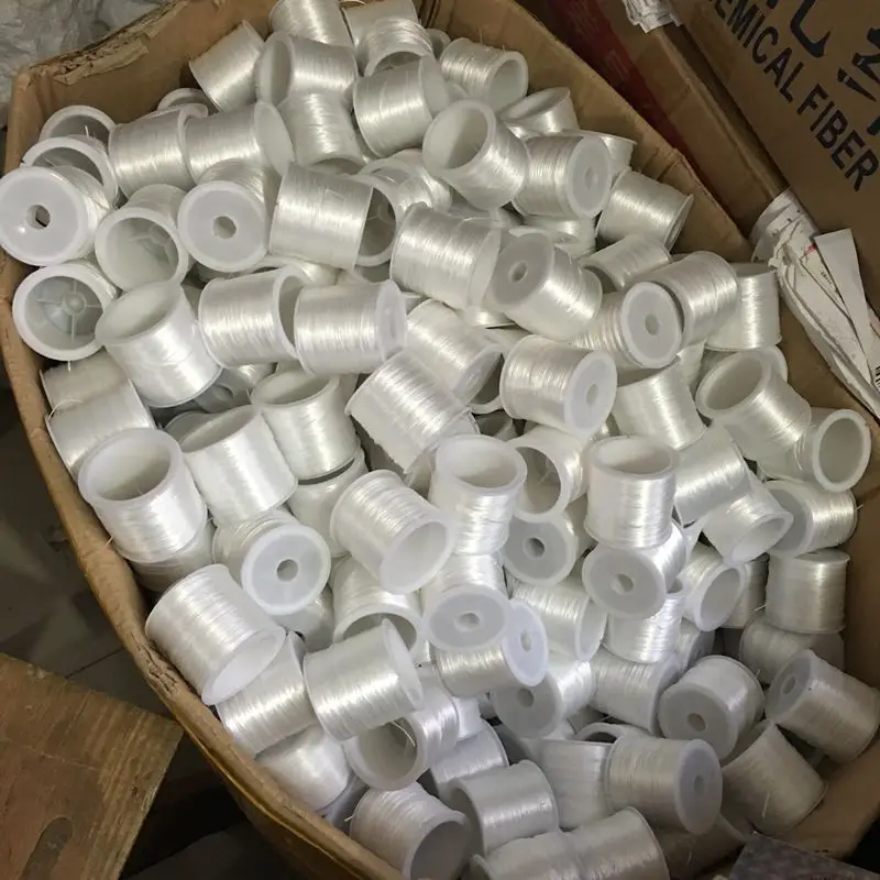 Белый эластичный шнур с кристаллами 65 ярдов|cord thread|thread for jewelry makingstring cord |