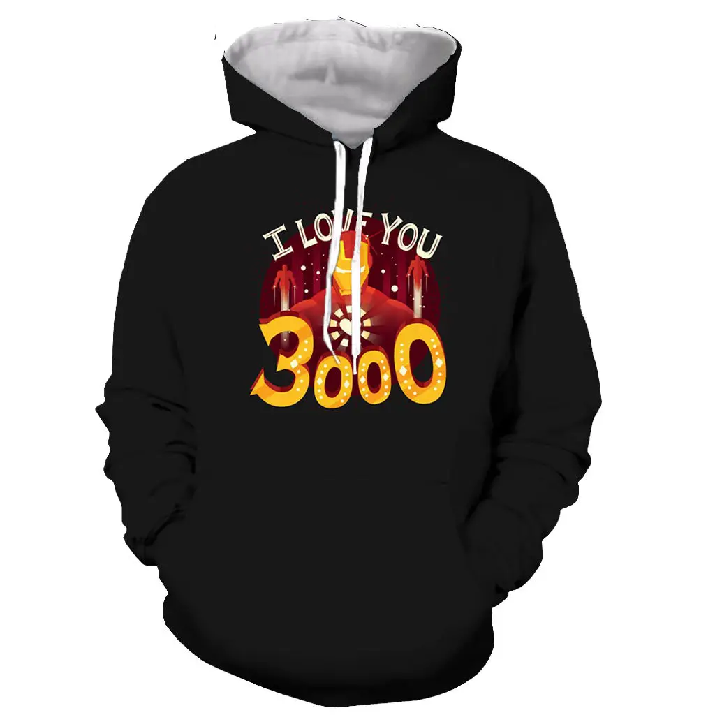 Фильм Мстители эндгейм i love you 3000 Железный на сердце 3D толстовки принт уличная Мужская/Женская Толстовка пуловеры повседневные