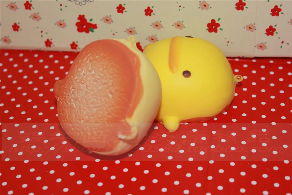 Оптовая продажа 50 шт./лот 7 см * 6 kawaii мягкий аромат желтая утка queeze булочка игрушки