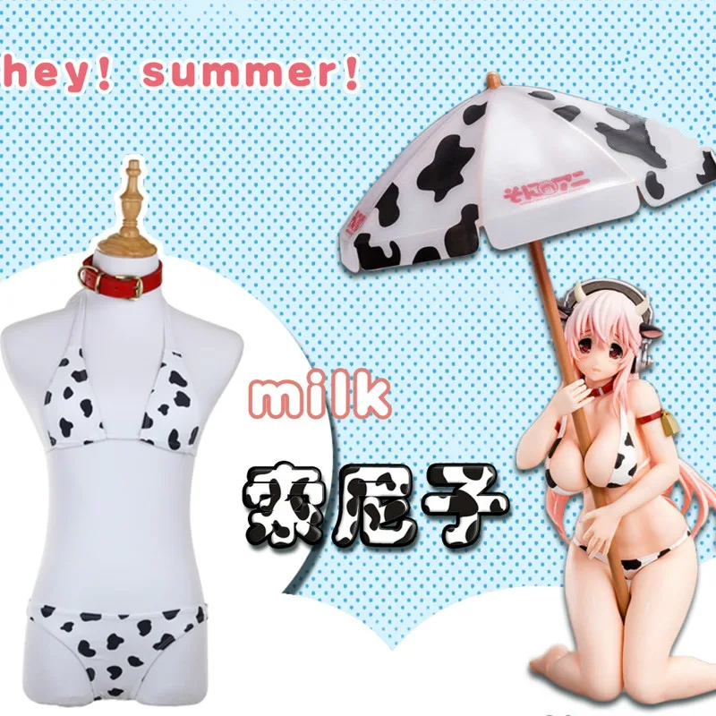 Костюм для косплея Cos SUPERSONICO Купальник бикини Nitro + Tankini купальник из коровьей