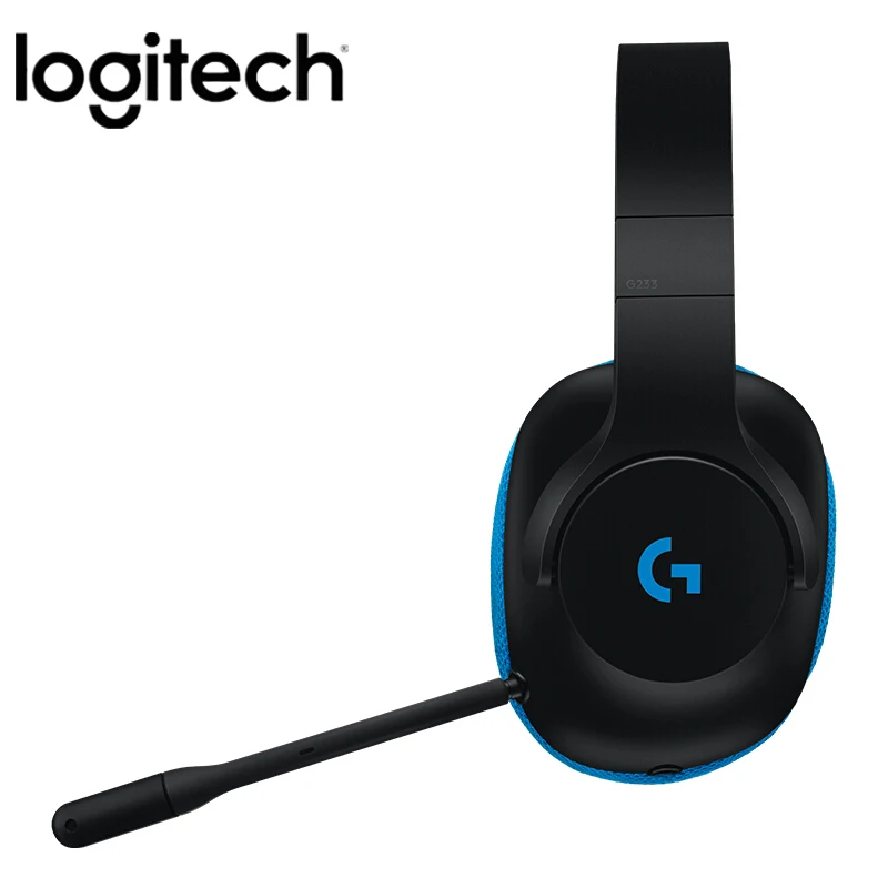 Оригинальная игровая гарнитура Logitech G233 Prodigy проводное управление с микрофоном