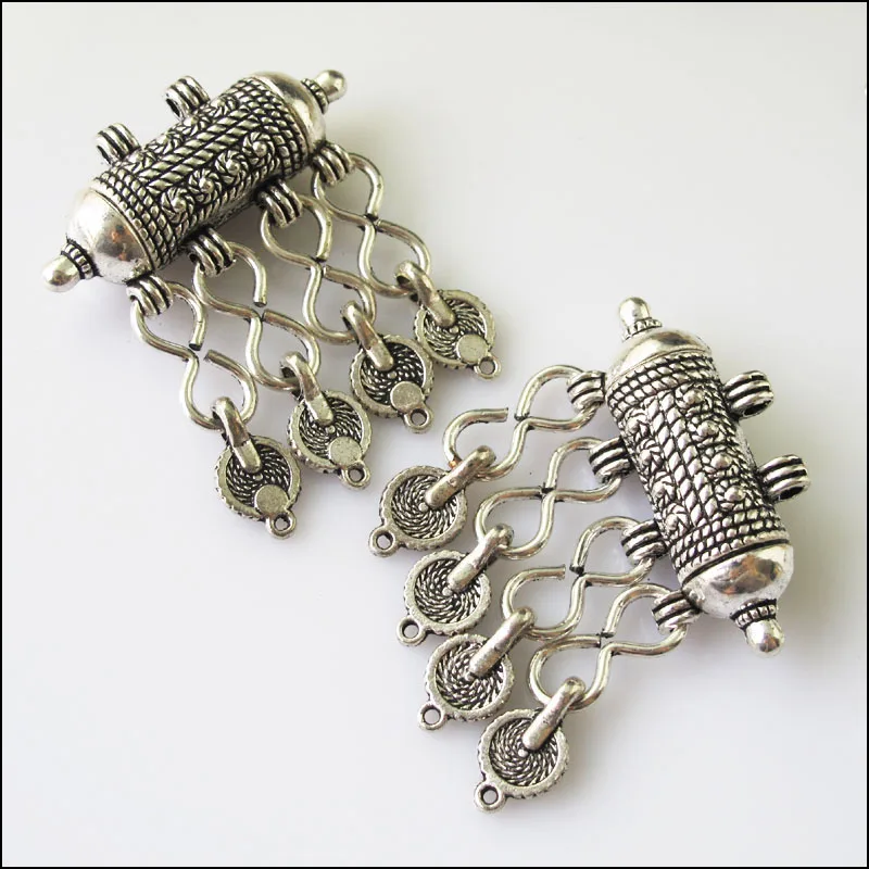 2 шт. подвески серебряного цвета с кисточками|silver flower pendant|pendant tasselantique silver pendant |