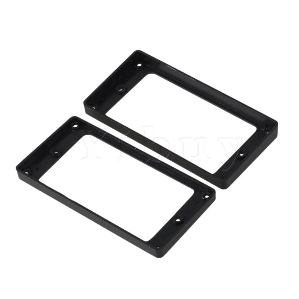 Yibuy Humbucker Neck Bridge Pickup Ring for Electric Guitar Black Set of 50