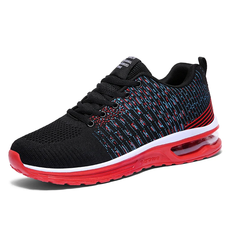 Summer Breathable Mesh Shoes Men Air Cushion Sneakers Running Outdoor Walking Trainer Casual Lace Up Mens Size 45 | Обувь
