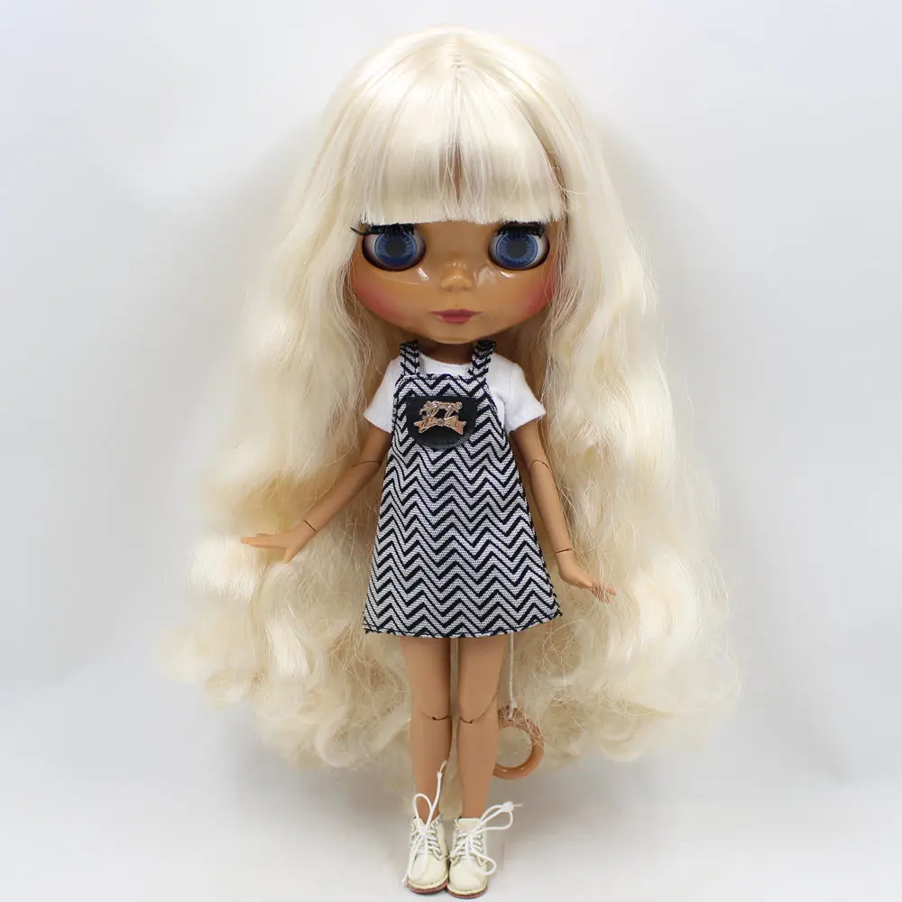 ICY Nude Factory Blyth Doll Serires № 6025 светильник золотые волосы суставы тела шоколадная кожа с большой грудью 1/6 BJD