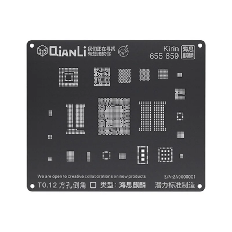 Qianli iBlack 3D набор трафаретов для пайки BGA для Android устройство, док-станция Qualcomm Встраиваемая мультимедийная карта памяти DDR MTK 6582 MSM8916 8917 8909 8939 8953 8940 Kirin 665 659