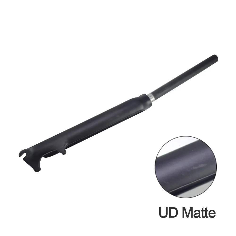 Ud Matte Горячая углеродного волокна для дорожного велосипеда, на переднее вилка 700C 1-1/8 труба из углеродистого волокна 3 K UD ультра-легкие углеродного волокна передняя вилка 28,6 мм велосипедный вынос руля Запчасти - Цвет: Ud Matte