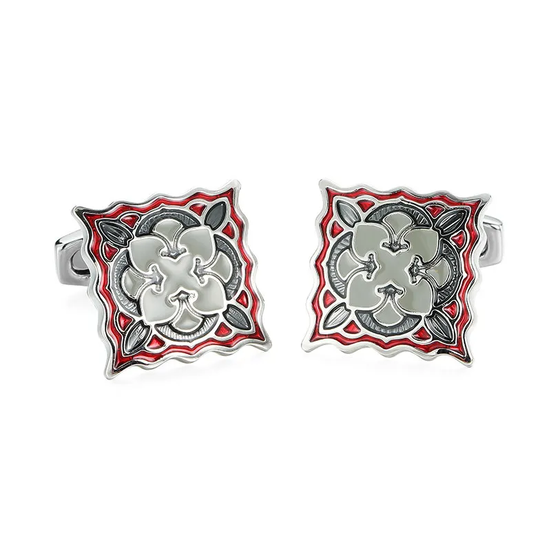 Модная рубашка Запонки мужские подарочные брендовые Запонки/кофе/бутылки колы/клевера/настольного тенниса запонки в виде ракетки - Окраска металла: 10