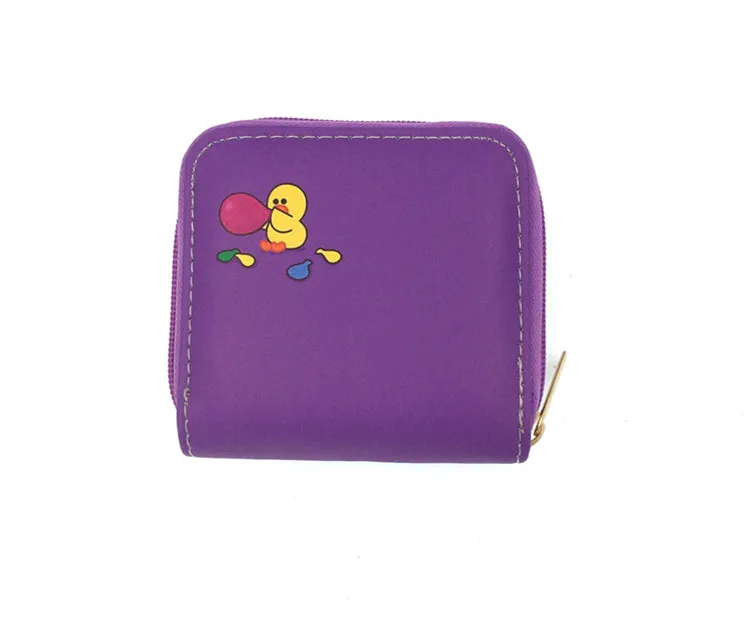 22 short purse JR Новинка, короткий кошелек из искусственной кожи на молнии с рисунком арбуза, панды, кота, кролика, медведя, животных, для девушек, кошелек для денег, ID, карт, кошелек для монет - Цвет: 22 short purse JR