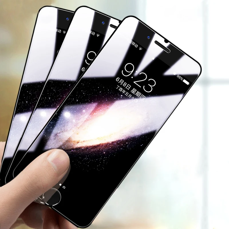 Защитное стекло ROCK для iPhone 6, 6s, 7, 8 plus, Синяя Прозрачная защитная пленка для экрана, 3 шт., 2 шт. для iPhone 8, 7, 6, 6s Plus, закаленное стекло