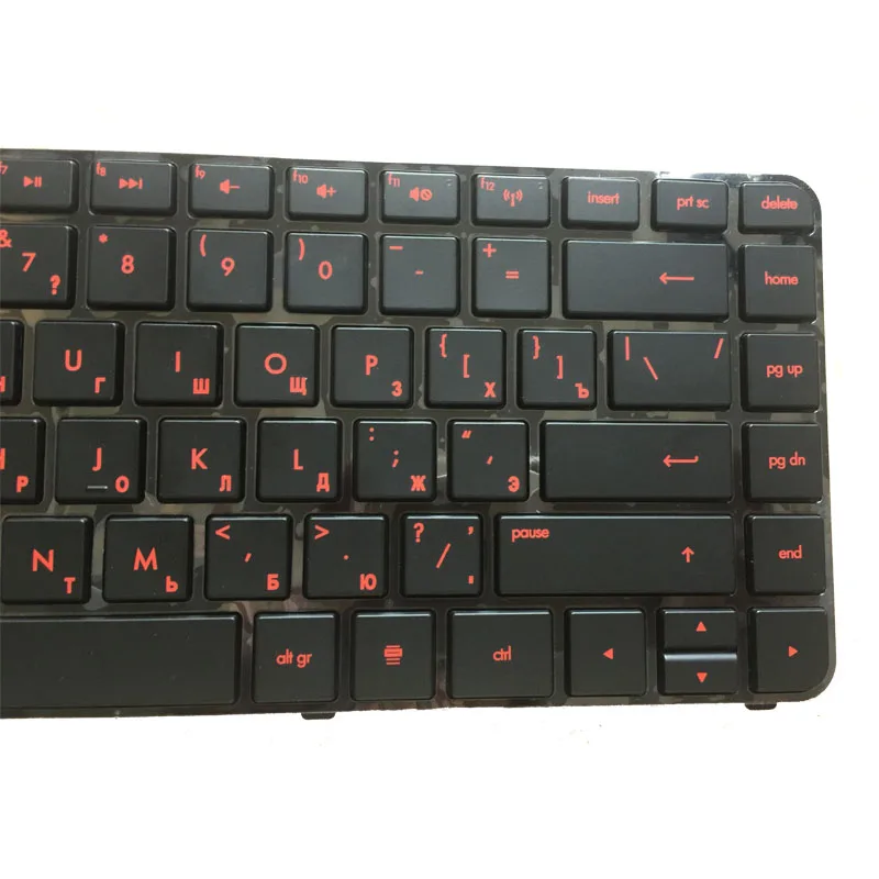 RU Новинка для HP Pavilion DM4 3000 3100 DM4t DV4 черная клавиатура с рамкой и подсветкой red Word|ru