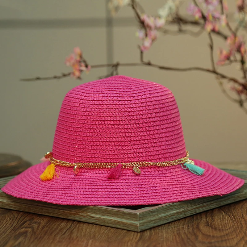 

Женская пляжная шляпа Metel, пляжная шляпа с козырьком в стиле ретро, большая соломенная шляпа J1, весна-лето 2019