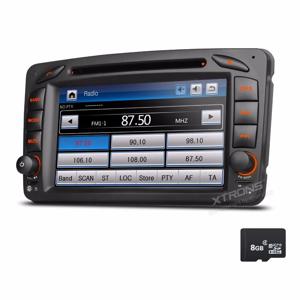 XTRONS 7 дюймов 2 din автомобильный DVD плеер с can bus GPS навигации для Mercedes Benz A W168/c класс