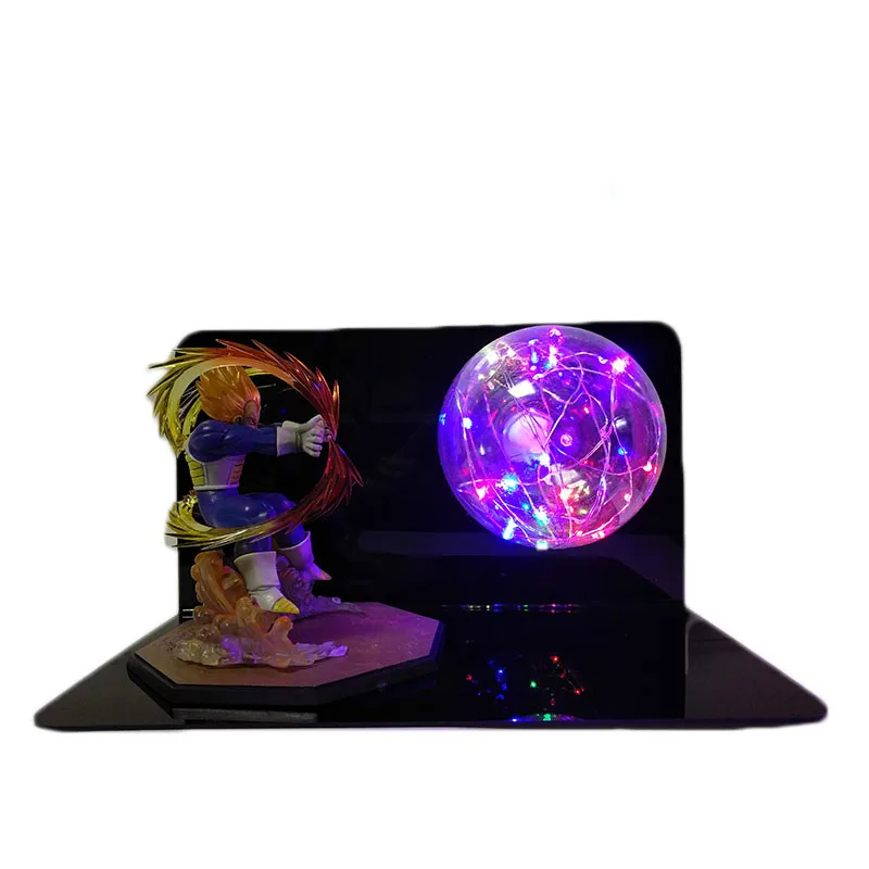 Dragon Ball и super Goku Vegeta Gogeta figulas светодиодный светильник Dragon Ball Лампа Ultra Instinct Goku декоративный ночной Светильник для спальни подарки - Цвет: vegeta1