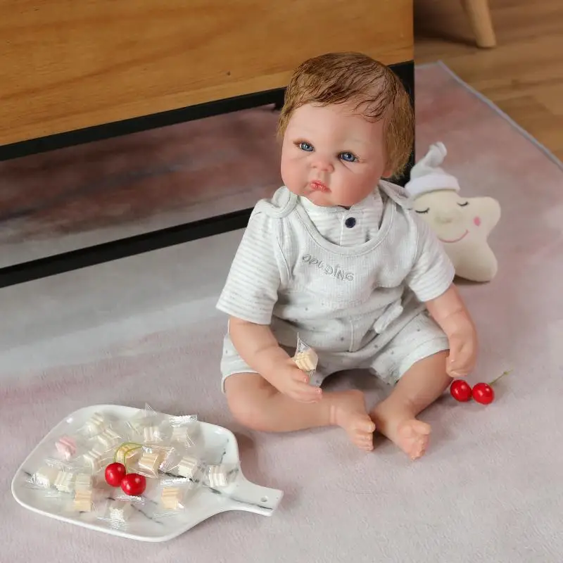52 см силиконовые куклы Reborn Baby Alive как настоящая Boneca Милая Спящая Кукла reborn День