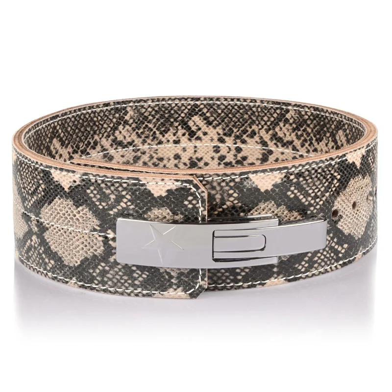 Snake Skin Пояс без боли, без усиления, для тяжелой атлетики, для фитнеса, для тяжелой атлетики, для поддержки спины, для силовой тренировки, Blet, оборудование из воловьей кожи, GGKYD - Цвет: Snake Skin