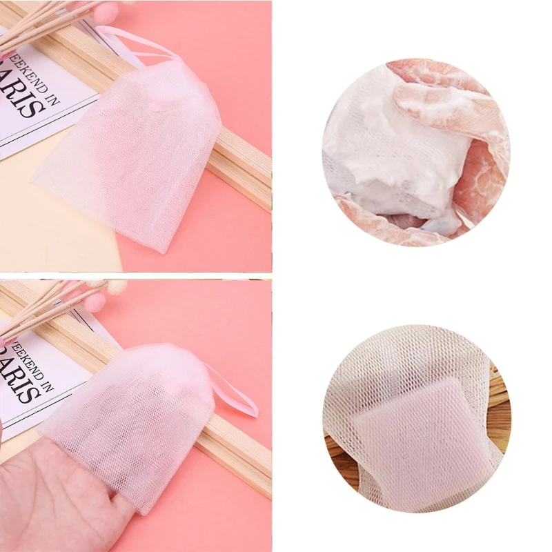 5 шт. сумка для мыла Легкий производитель пузырей сетчатый мешочек держатель