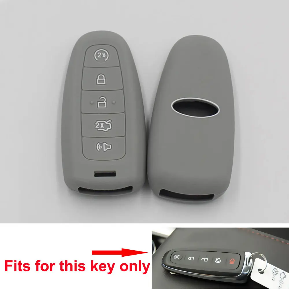5 кнопочный силиконовый Интеллектуальный Автомобильный ключ дистанционного