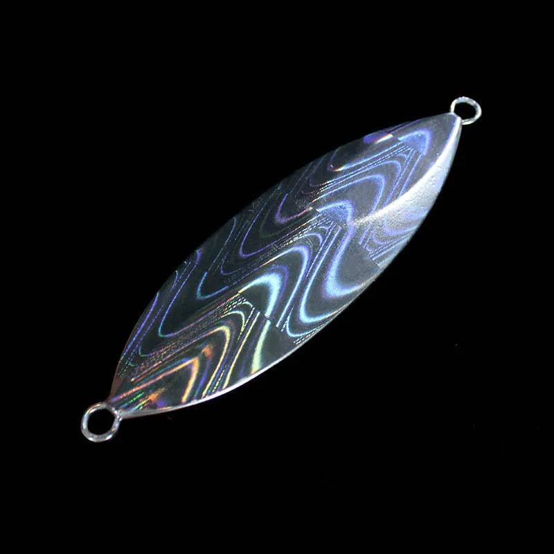 

3PCS Metal Spoon lead fish jigging 3D optical maser Luminous bait 160g/250g Slow Jig Deep Sea Fishing Trolling Lure