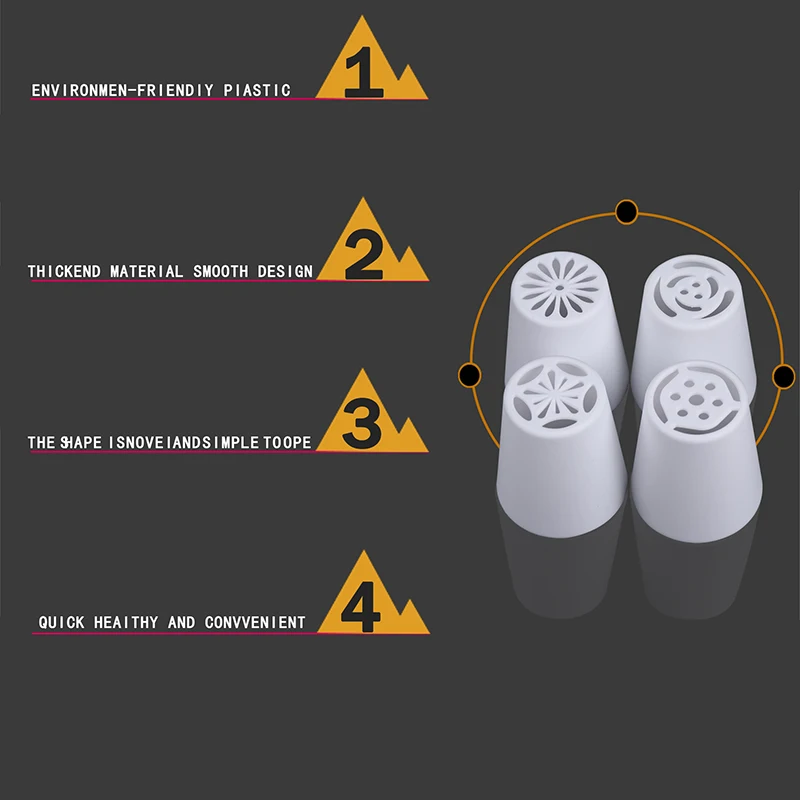 18 шт./компл. легко Роза Обледенение Трубопроводы русский сопла 16 шт. насадки + 2