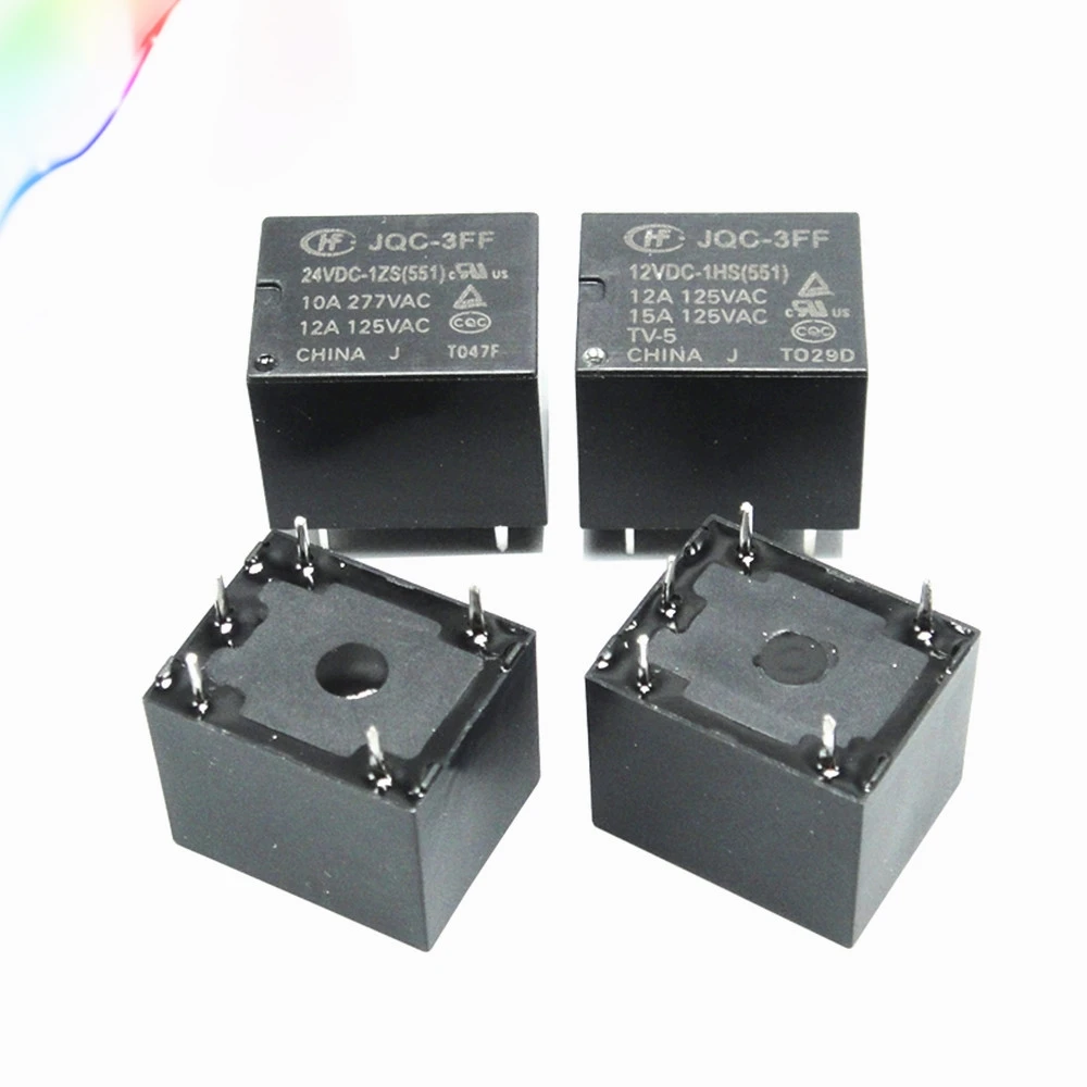 5 шт. JQC 3FF 005/009/012/024VDC 1HS 10A 12 В конверсионное миниатюрное реле высокой частоты 4