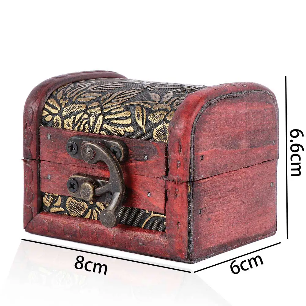 Ретро коробка для хранения ювелирных изделий жемчужное ожерелье браслет кольцо